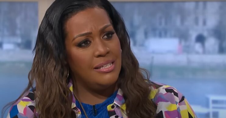 Alison looking confused on This Morning