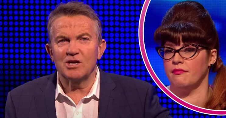 Bradley Walsh faces the camera on The Chase