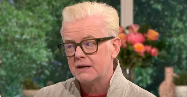 Chris Evans looking concerned on This Morning