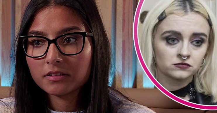 Coronation Street's Asha, and in a bubble is Nina