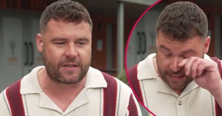 Danny Miller wipes an eye on Loose Women today