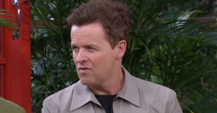 Declan Donnelly looking serious on I'm A Celebrity... Unpacked