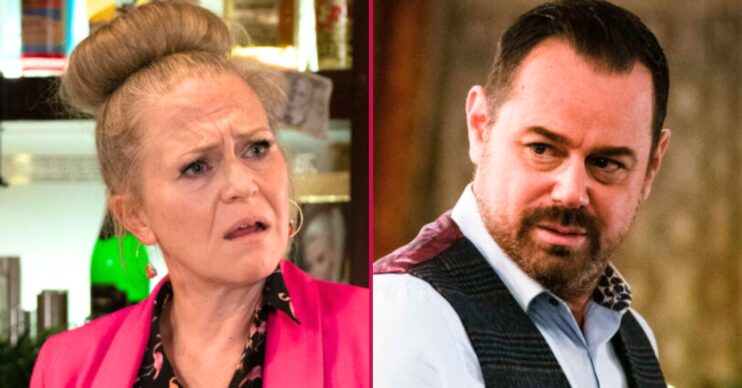 Composite image of Mick and Linda on EastEnders; both looking confused (Credit: BBC/Composite: ED!)
