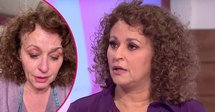 Loose Women star Nadia Sawalha sobs, and looks concerned