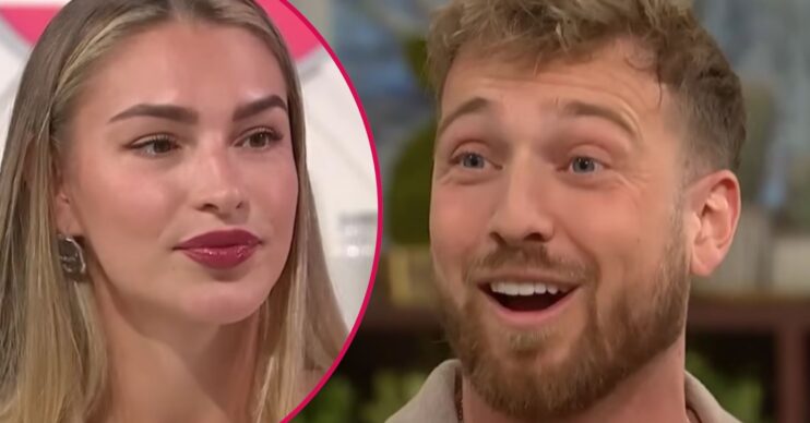 Zara and Sam looking serious