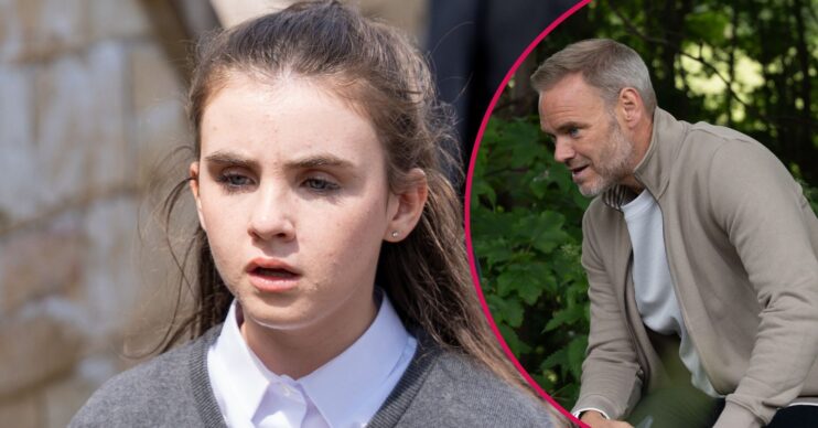 April and Ray in Emmerdale spoilers split pic (Credit: ITV/Comp ED!)