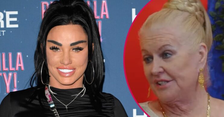 Split image of Katie Price (left) and Kim Woodburn (right)