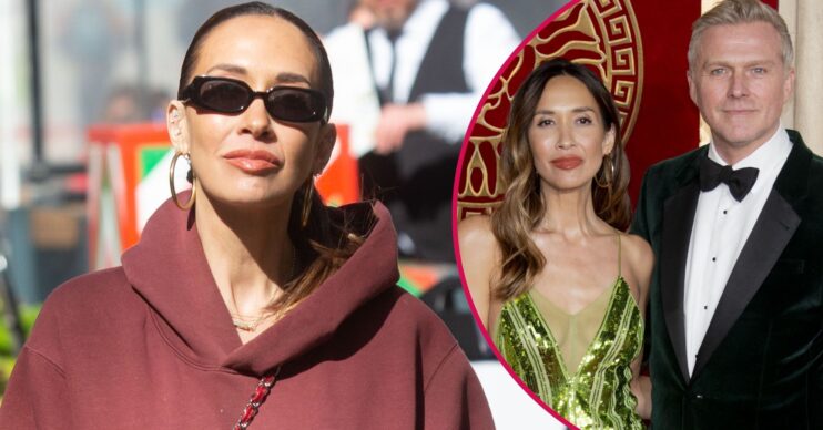 Myleene Klass comp with Myleene Klass and fiance