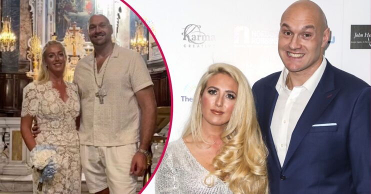Tyson and Paris Fury at their wedding / on the red carpet