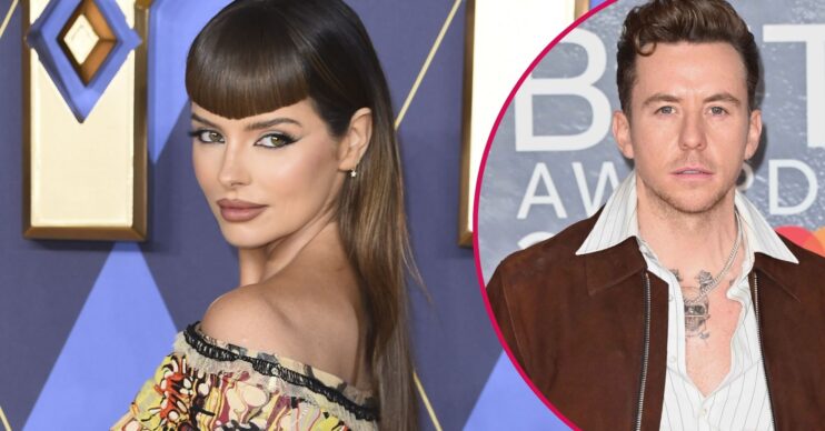 Maura Higgins smiling / Danny Jones posing on the red carpet