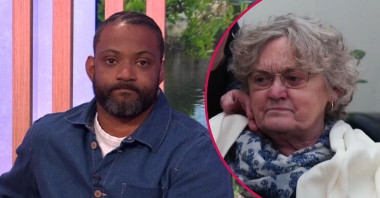 JB Gill looking sad on The One Show / Brenda