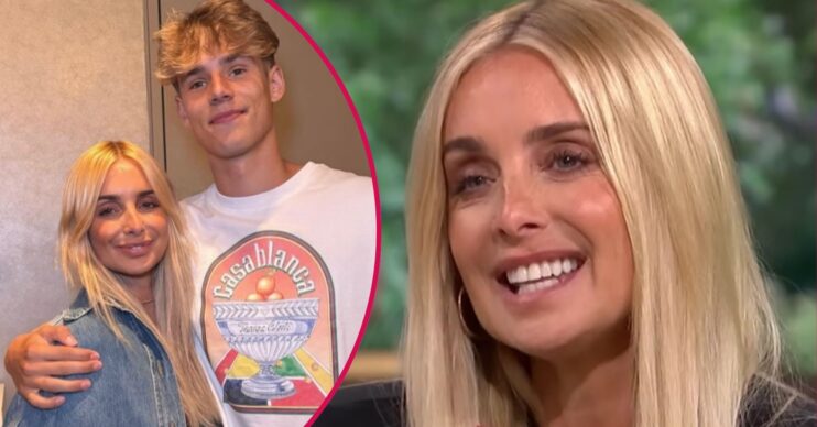 Louise Redknapp and her son