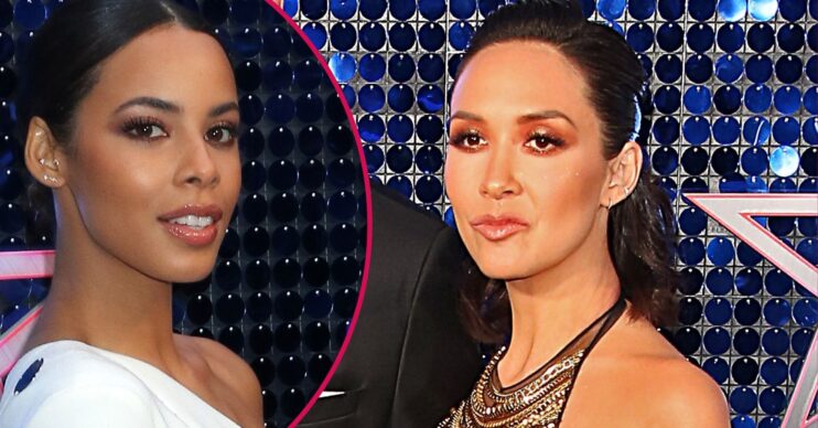 Rochelle Humes and Myleene Klass on the red carpet