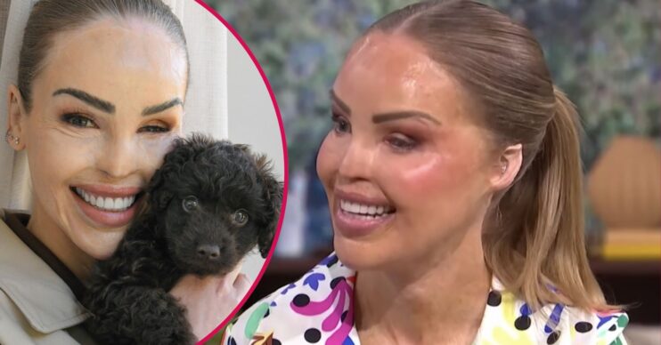 Katie Piper and her new dog