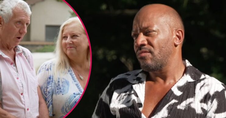 Carl and Sonia on A Place in the Sun / Craig Rowe looking cross