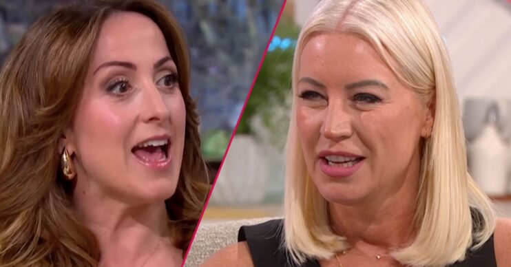 Natalie and Denise looking serious