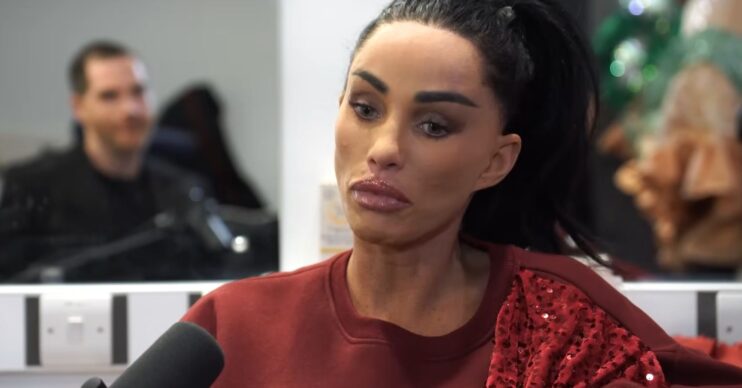 Katie Price talking in an interview