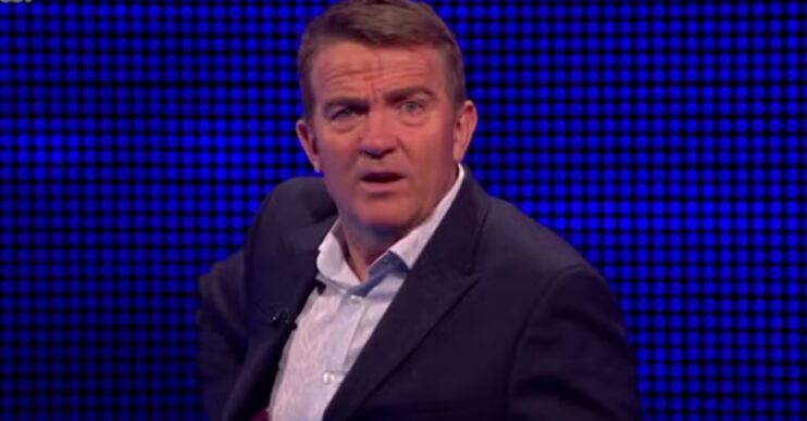 Bradley Walsh looking confused on The Chase