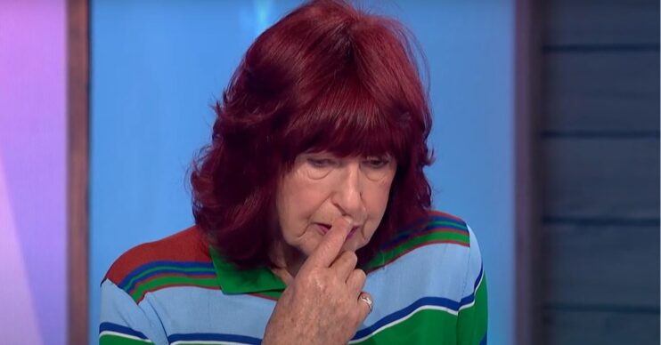 Janet Street Porter looking down