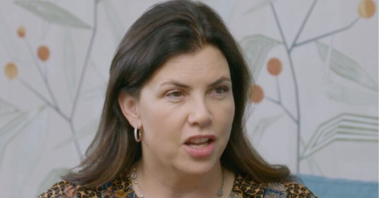 Kirstie looking serious