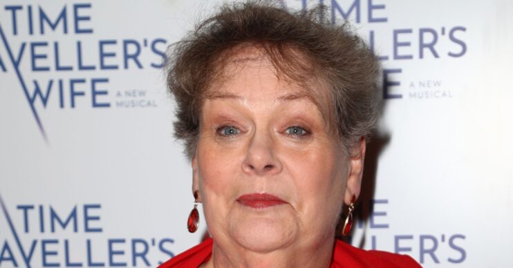 Anne Hegerty on the red carpet