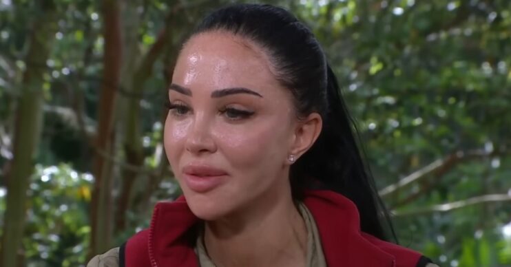 Tulisa frowning on I'm A Celeb