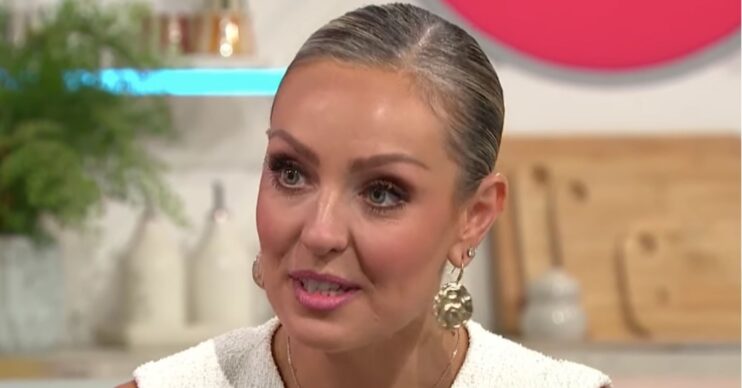 Amy Dowden looking serious