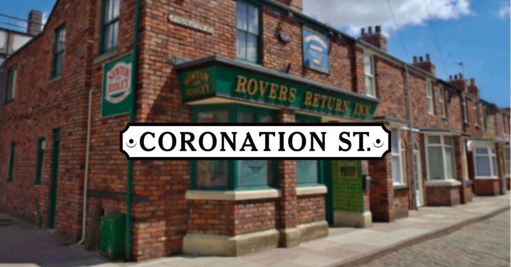 Coronation Street background and logo (Credit: ITV/Composite: ED!)