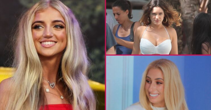 Princess Andre, Kelly Brook and Stacey Solomon smiling