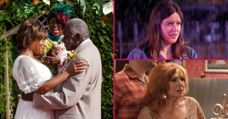 EastEnders spoilers: Yolande and Patrick, Zoe and Elaine (Credit: BBC/Comp ED!)