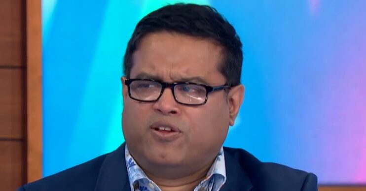 Paul Sinha looks serious on Loose Women (Credit: ITV)