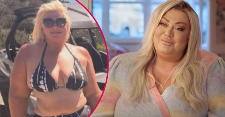 Gemma Collins shows off her weight loss while wearing a bikini