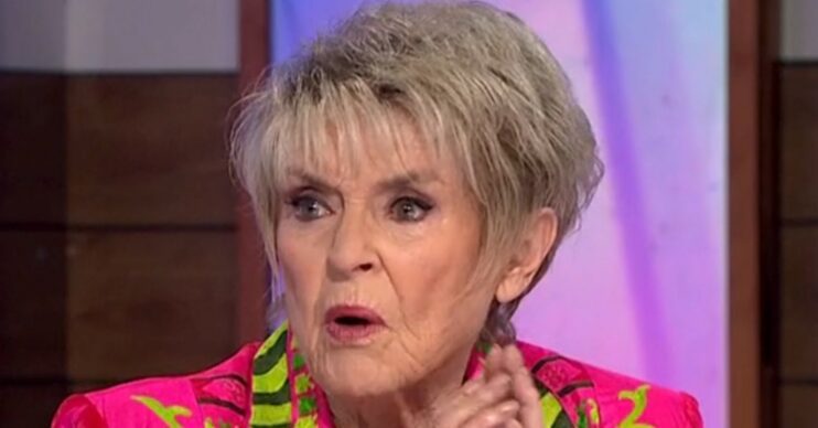 Gloria Hunniford looking shocked on Loose Women