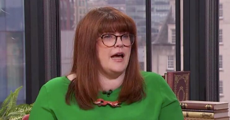Jenny Ryan looking serious on Morning Live