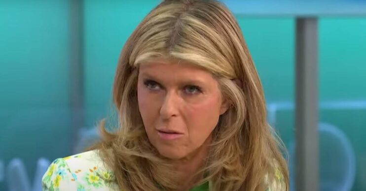 Kate Garraway looks serious