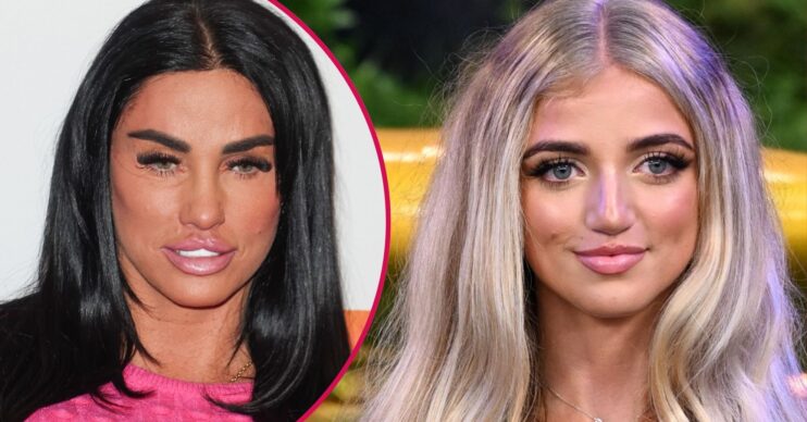 Katie Price and her daughter Princess Andre both pose for pics