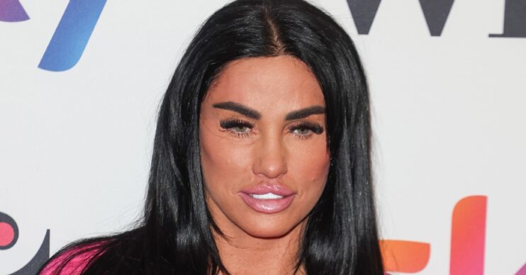 Katie Price posing at event