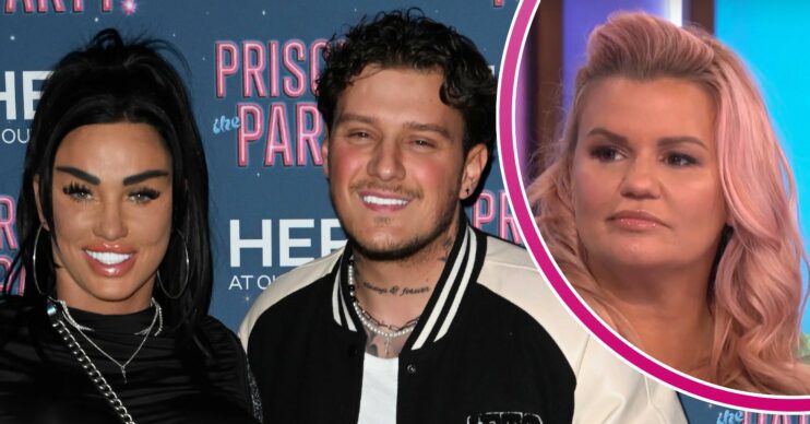 Katie Price and JJ Slater smiling / Kerry Katona on Loose Women