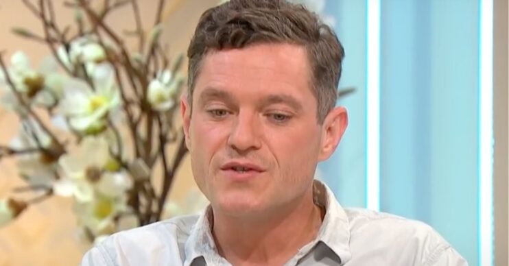 Mathew Horne looks downwards