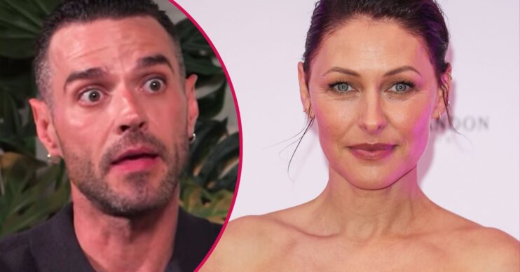 Matt Willis looks surprised, his wife Emma Willis appears serene