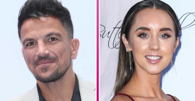 Peter Andre and wife Emily smiling at events