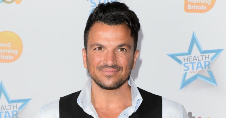 Peter Andre on GMB set