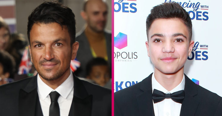 Peter Andre's son Junior