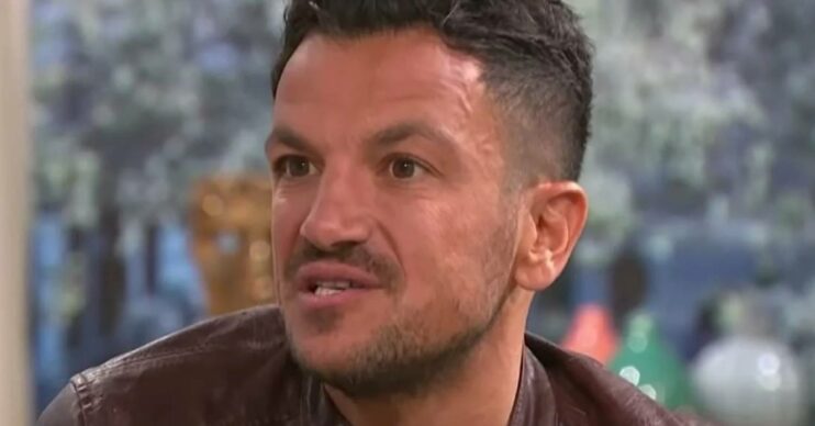 Peter Andre looks mildly alarmed