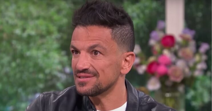 Peter Andre appears concerned