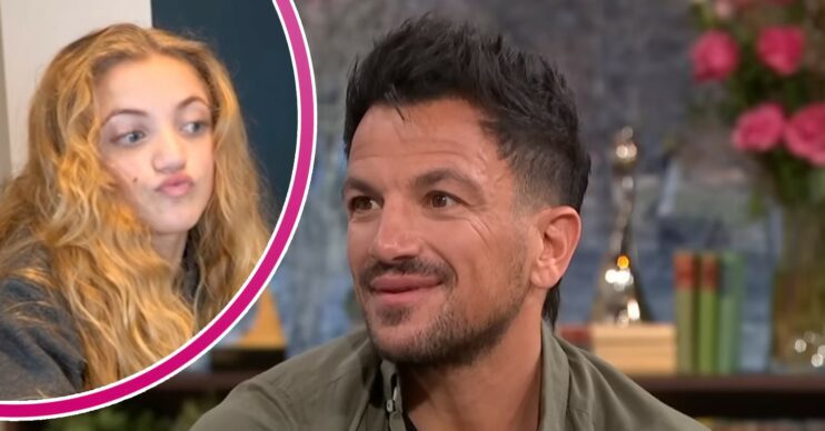 Peter Andre with Princess in bubble