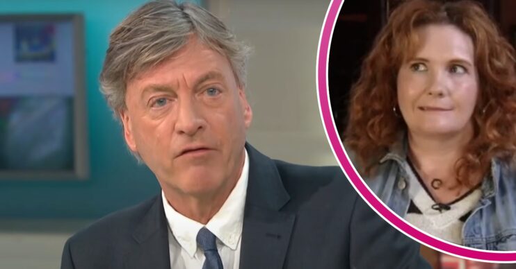 Richard Madeley on GMB and Jennie McAlpine pulling a face