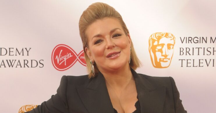 Sheridan Smith smiling on BAFTA red carpet