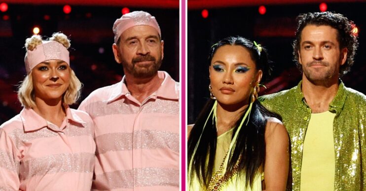 Luba and Nick and Nancy and Shayne in the Strictly bottom two