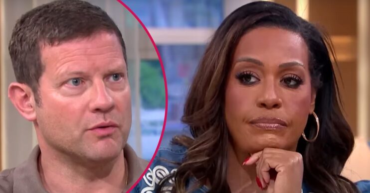 Dermot O'Leary appears concerned, Alison Hammond rests her chin on her hand